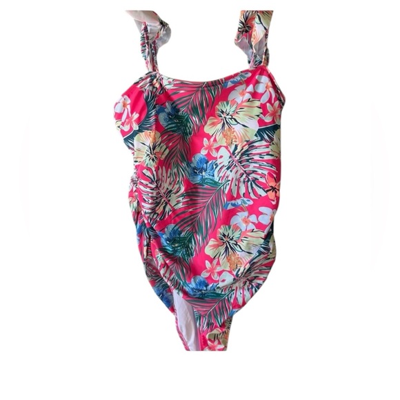 Tropical Floral One-Piece Swimsuit - Picture 5 of 6
